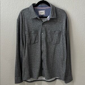 Flag & Anthem Men's Gray Long-Sleeve Casual Button-Down Shirt
